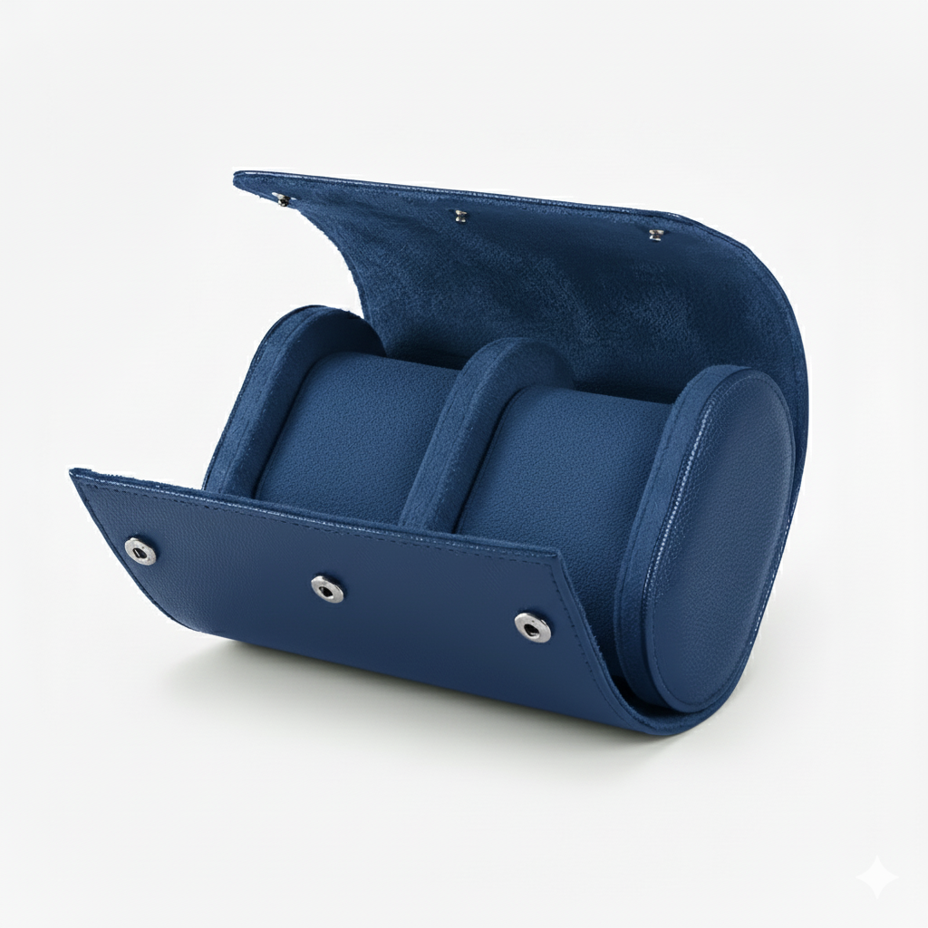 Case Premium em Couro Azul 2 Slots - Pablo Raez