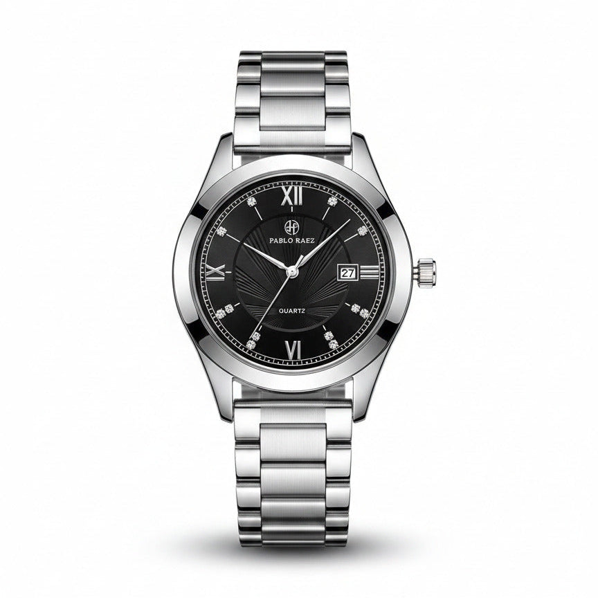 Henry Raez Silver Black 40mm