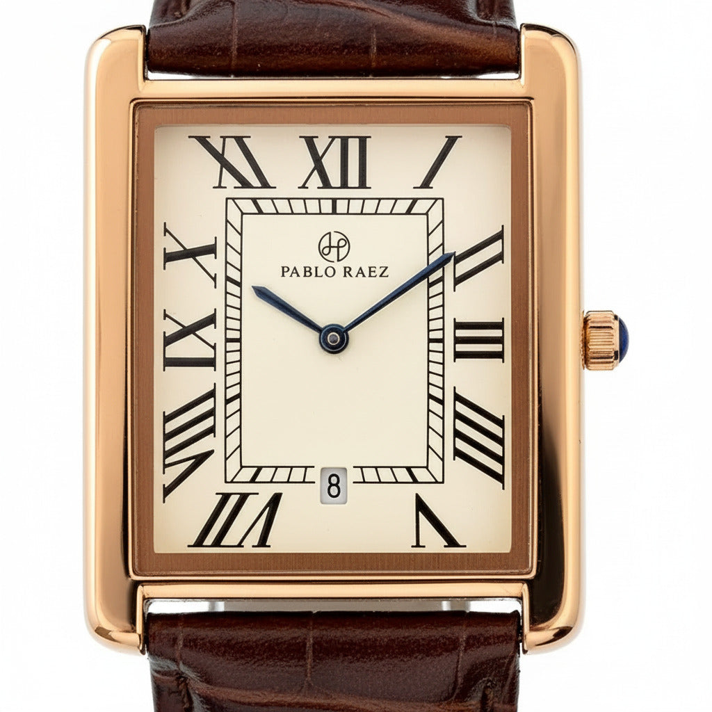 HOUSTON RAEZ BROWN/GOLD 42MM