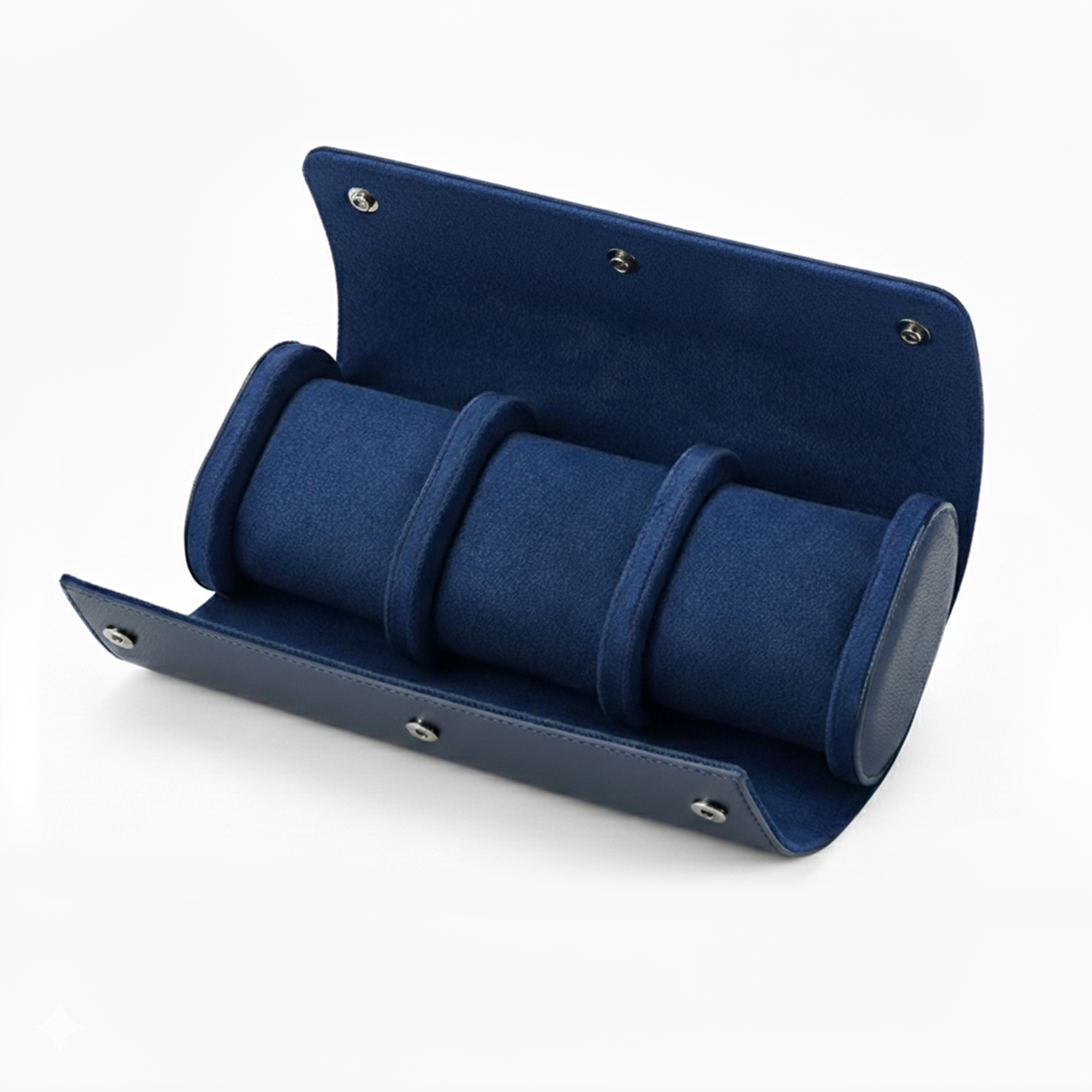 Case Premium em Couro Azul Marinho 3 Slots - Pablo Raez