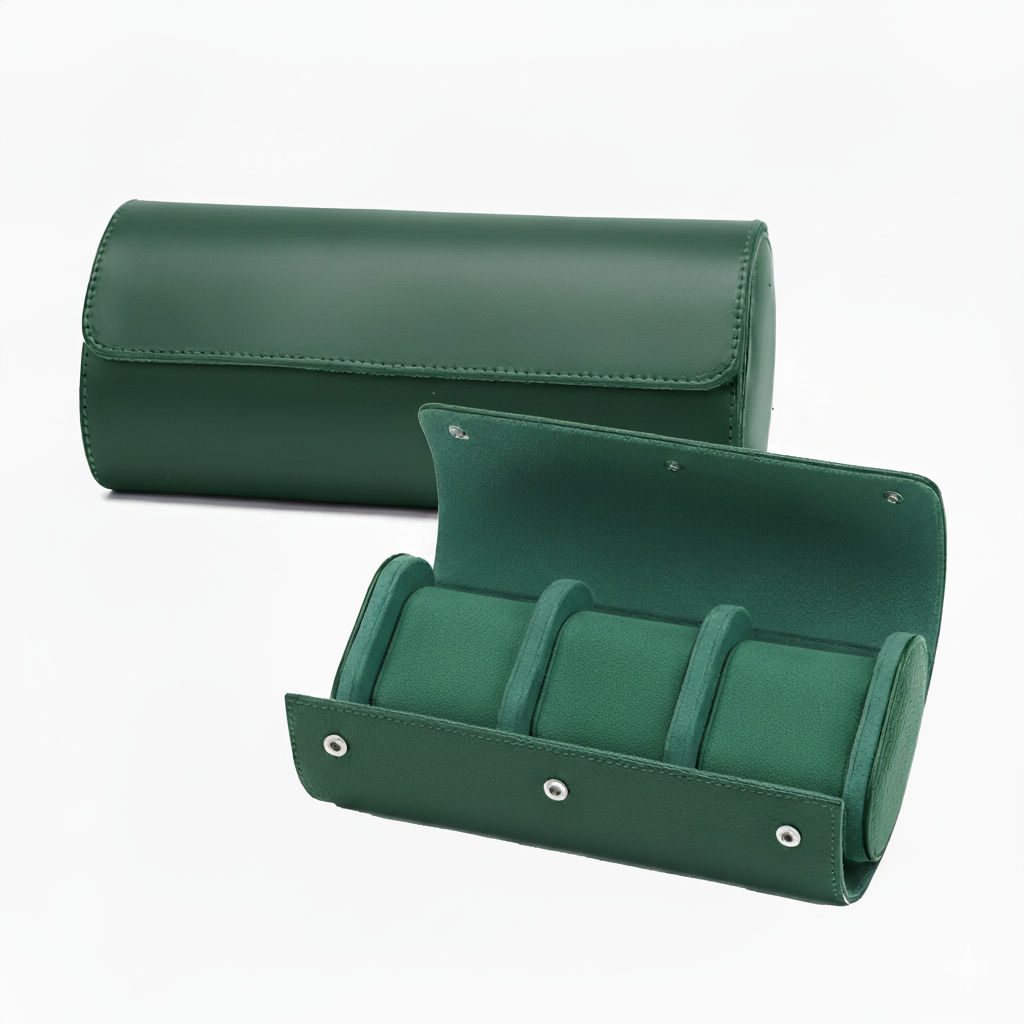 Case Premium em Couro Verde 3 Slots - Pablo Raez