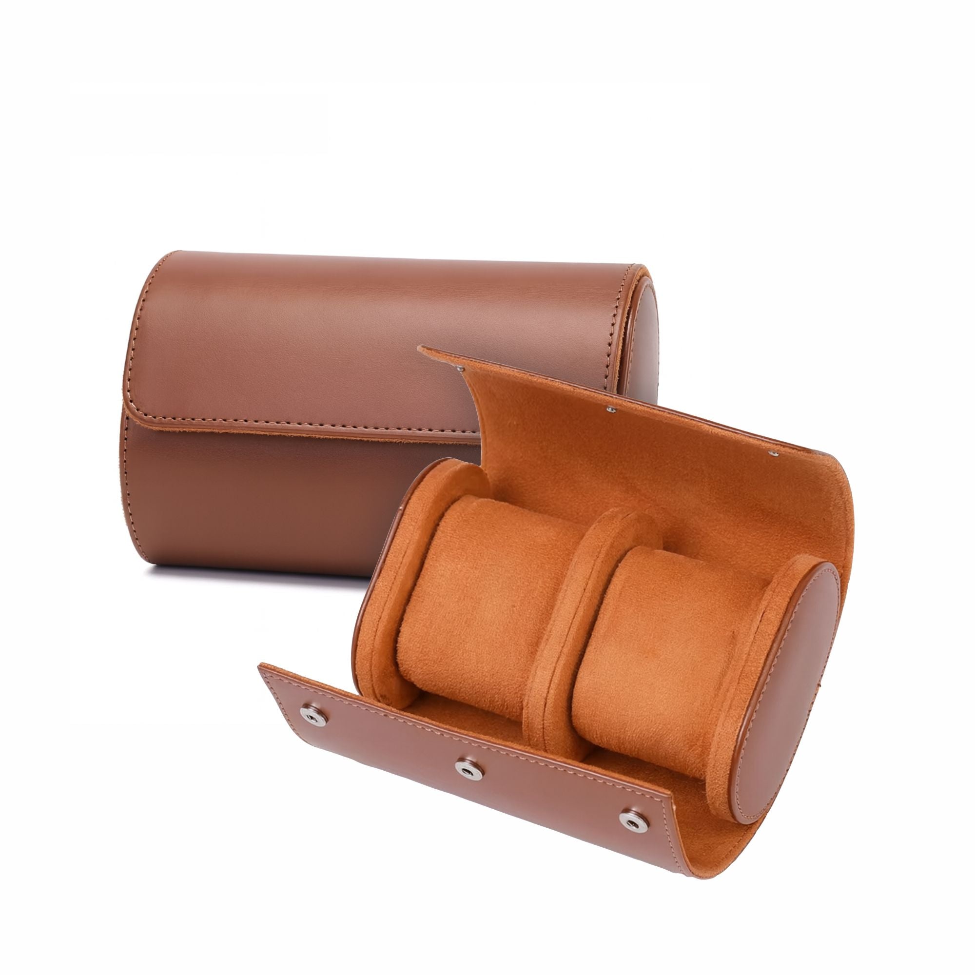 Case Premium em Couro Marrom 2 Slots - Pablo Raez