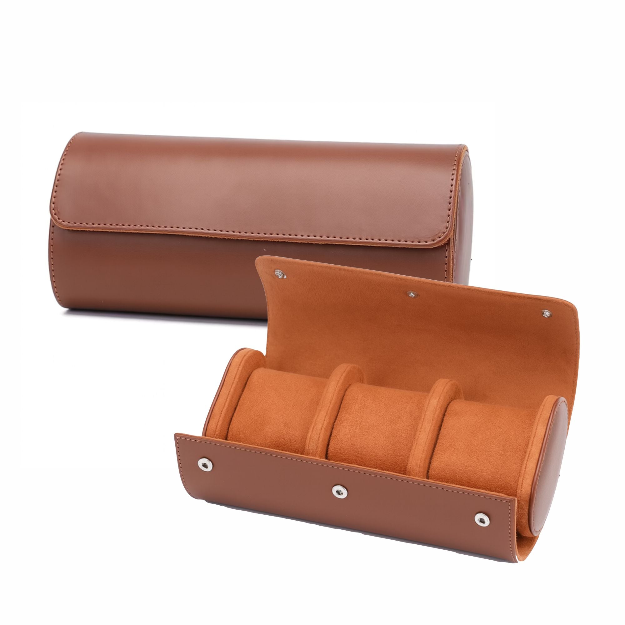 Case Premium em Couro Marrom 3 Slots - Pablo Raez