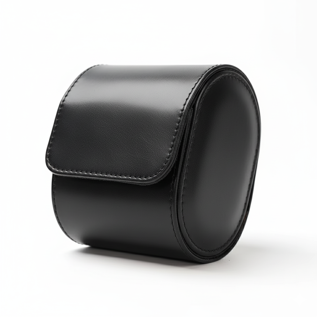 Case Premium em Couro Preto 1 Slot - Pablo Raez