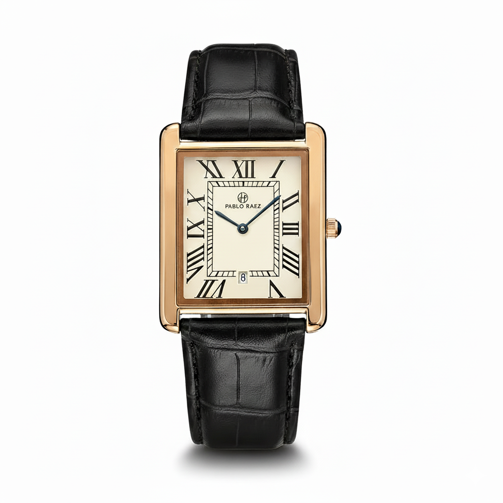 HOUSTON RAEZ BLACK/GOLD 42MM