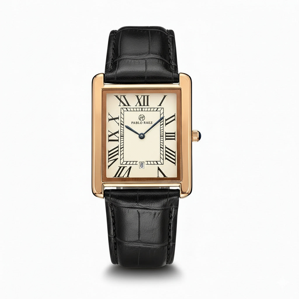 HOUSTON RAEZ BLACK/GOLD 42MM