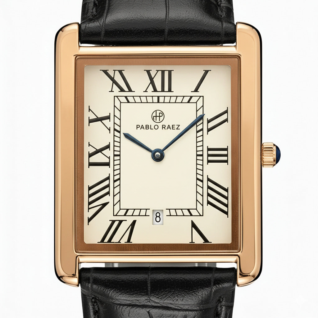 HOUSTON RAEZ BLACK/GOLD 42MM